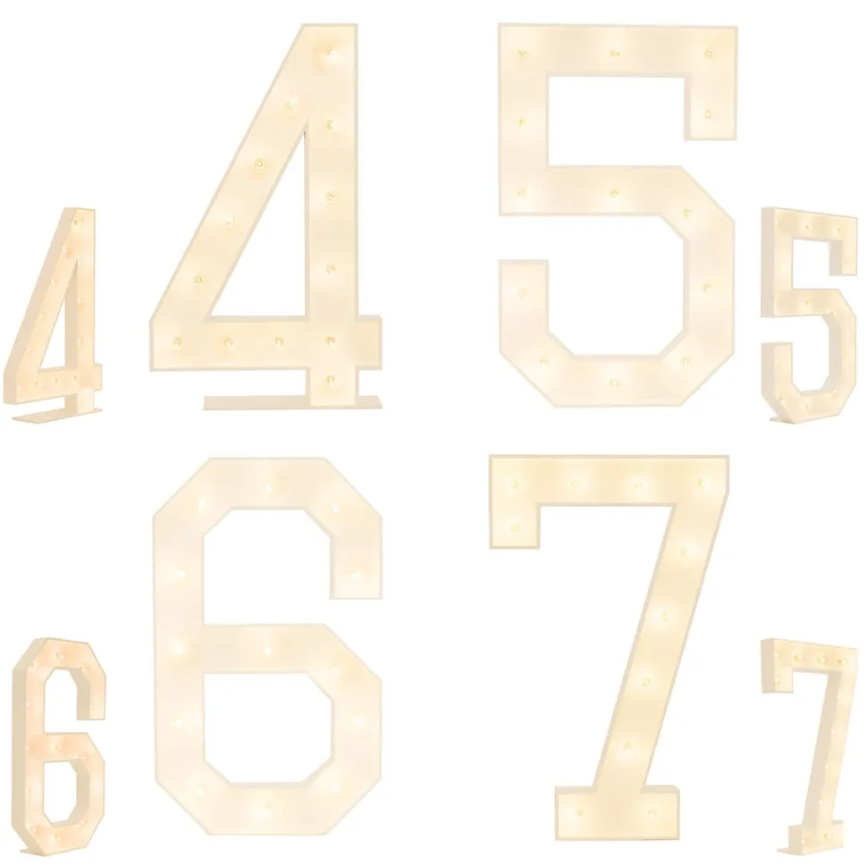Traditional Wood Marquee Numbers & Symbols