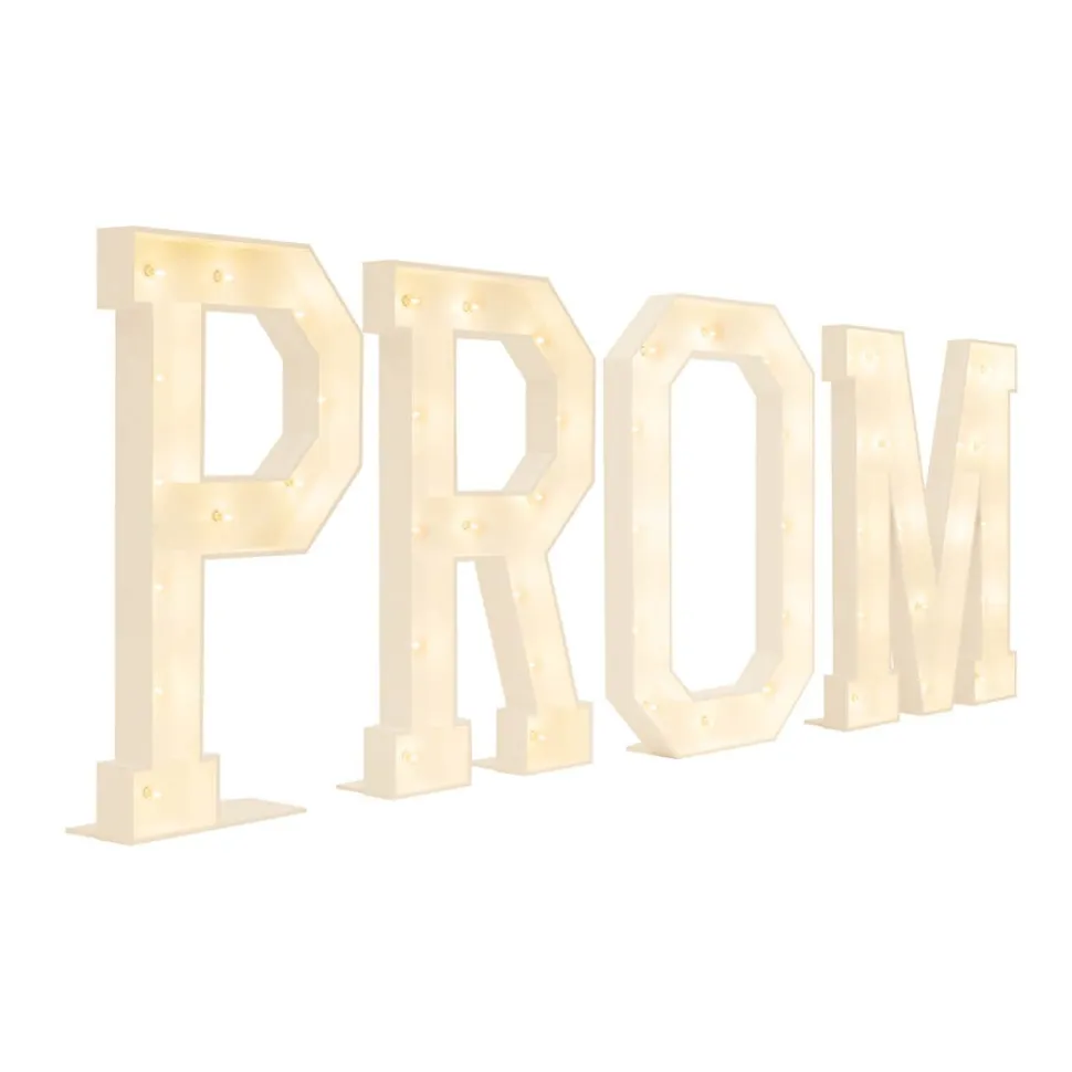 Traditional Wood Marquee "PROM"