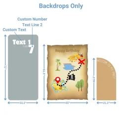 Treasure Hunt Foam Core Birthday Backdrop Kit by PopScene™