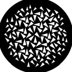 Triangles (Small) - Stock Gobo for Gobo Light Projectors - Choose your size!