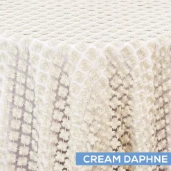 Twinkle / Daphne Lace Table Overlay by Eastern Mills - Cream Daphne - Many Size Options