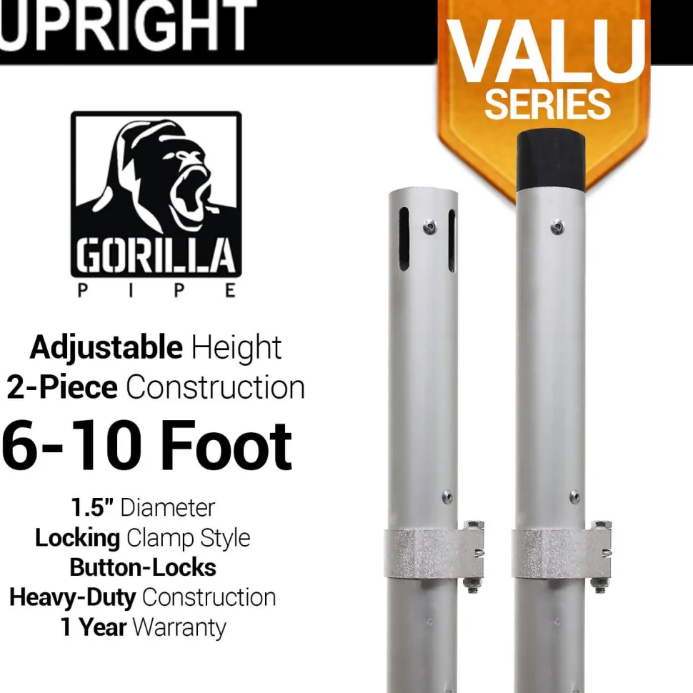 Valu Series - 6-10ft Adjustable Slip-Fit 1.5" Upright
