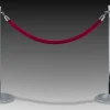 Velour Stanchion Roping W/ Hook Ends - Variety of Finishes and Colors