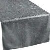 Velvet Table Runner - Charcoal