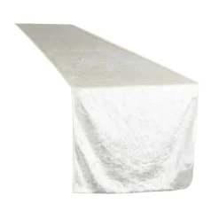 Velvet Table Runner - Ivory