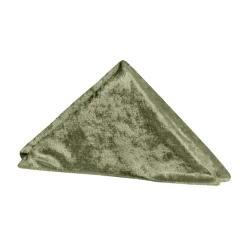 Velvet 20"x20" Linen Napkin - Olive Green - Packs of 10