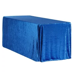 Velvet 90"x156" Rectangular Tablecloth - Royal Blue
