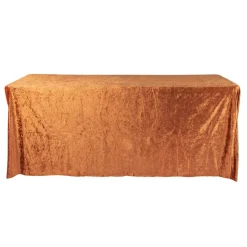 Velvet 90"x132" Rectangular Tablecloth - Terracotta