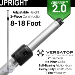 Versatop™ 2.0® - 10-Panel Pipe and Drape Kit / Backdrop - 8-18 Feet Tall (Adjustable)