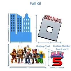 Video Games - Mario Foam Core Birthday Backdrop Kit by PopScene™