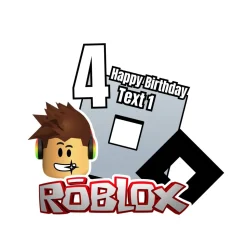 Video Games - Roblox Foam Core Birthday Backdrop Kit by PopScene™