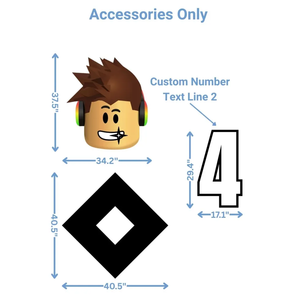 Video Games - Roblox Foam Core Birthday Backdrop Kit by PopScene™