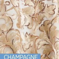 Vienna Lace and Sequin Fabric by the Yard - 52"