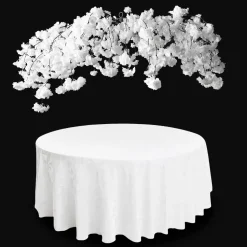 White Cherry Blossom Hanging Floral Chandelier | ModTree™ Collection