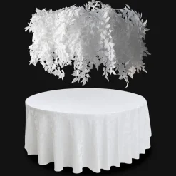 White Leaf Hanging Floral Chandelier | ModTree™ Collection