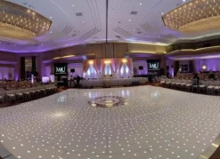 White LED Starlight Dance Floor Kit - 8ft x 8ft (includes Flight Case)