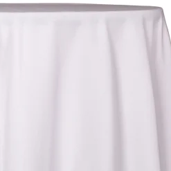 White - Polyester " Tropical Wide " Tablecloth - Many Size Options