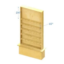 Wood Champagne Wall with Base - 94