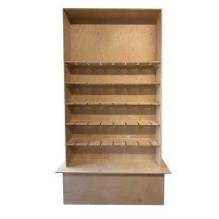 Wood Champagne Wall with Base - 94