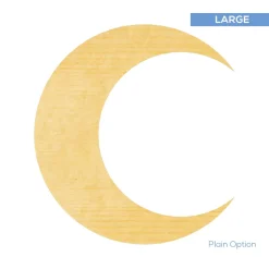 Wood Crescent Moon, Stars & Clouds Kit - Size Options