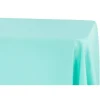 90" x 156" Rectangular 125-130 GSM Polyester Tablecloth - Turquoise