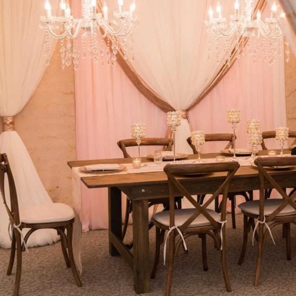 8' x 16' x 12' Blush Pro-Designed 6 Post Canopy