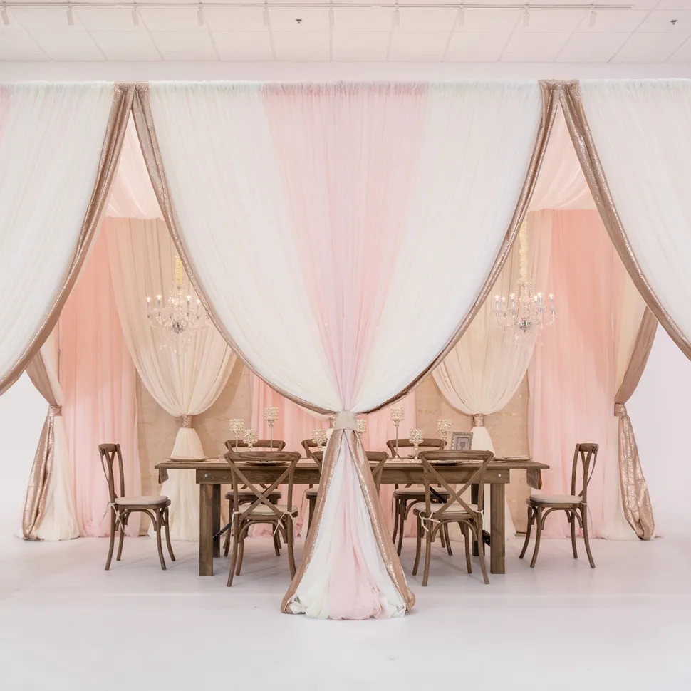 8' x 16' x 12' Blush Pro-Designed 6 Post Canopy