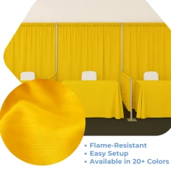 Yellow - Banjo Cloth Drape Panel by Eastern Mills w/ Sewn Rod Pocket