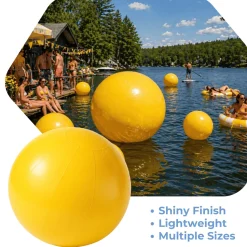 Yellow Giant Inflatable Modern Ball Sphere – Maxorb™ Event Decor – Commercial Installation Sizes