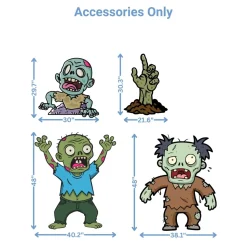 Zombie Apocalypse Foam Core Birthday Backdrop Kit by PopScene™